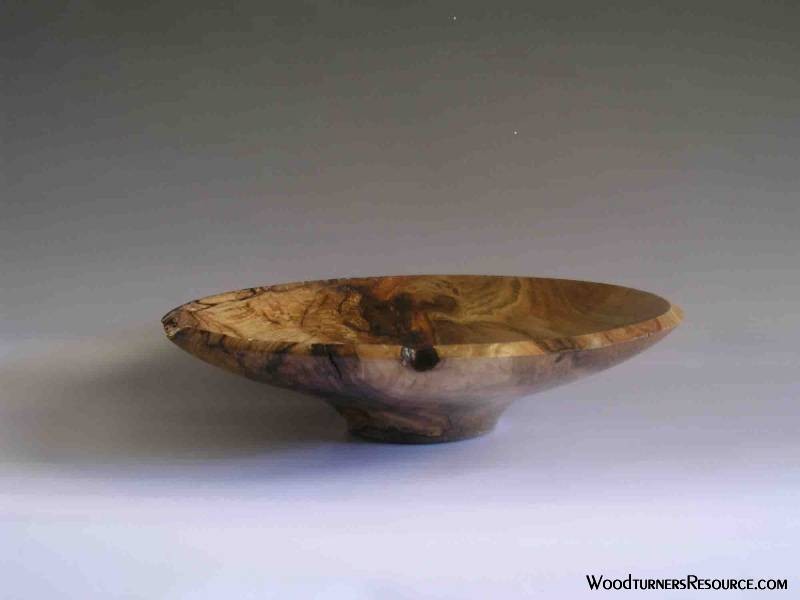 Spalted Curly Maple Crotch Bowl