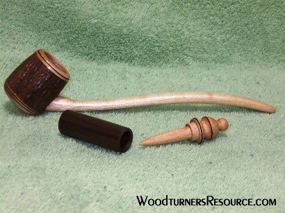 Walnut and Maple Tobacco Pipe
