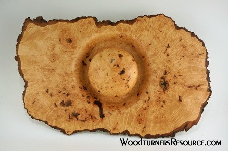 Maple Burl Wall Hanging with Hollow Form