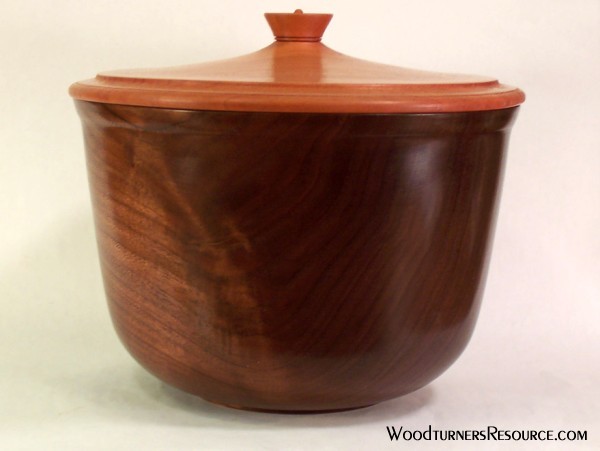 Walnut and Cherry cannister